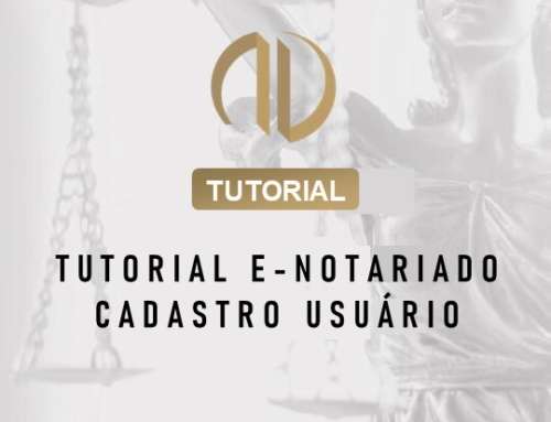 TUTORIAL E- NOTARIADO CADASTRO USUARIO