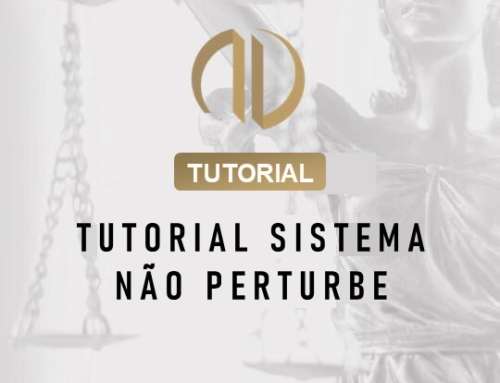 TUTORIAL SISTEMA NÃO PERTUBE